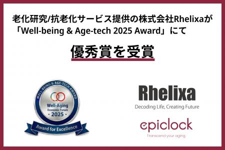 株式会社Rhelixa（レリクサ）が「ウェルエイジング経