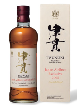 「シングルモルト津貫 JAL EXCLUSIVE 2025」が国際線 