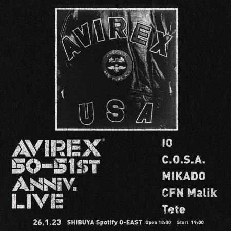 「AVIREX 50-51st Anniversary LIVE」開催！