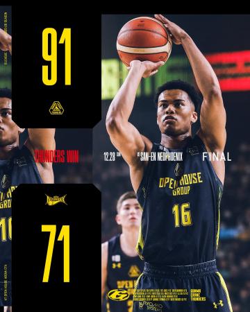 【群馬クレインサンダーズ：試合結果】12/28(日) vs 