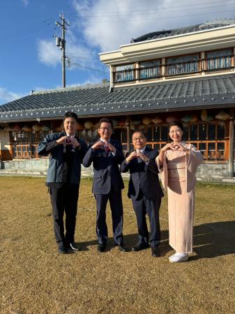 福井県内2市長 × 温泉旅館若旦那!前代未聞の異例タッ