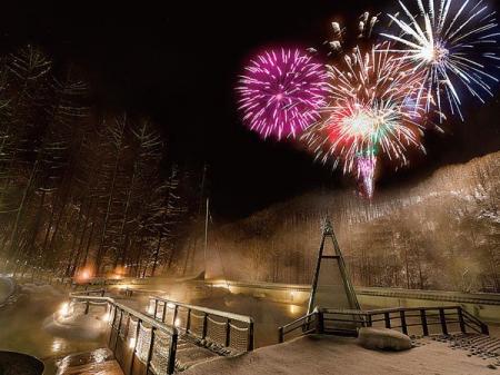 【緑の風リゾート きたゆざわ】冬の夜空を彩る「北湯