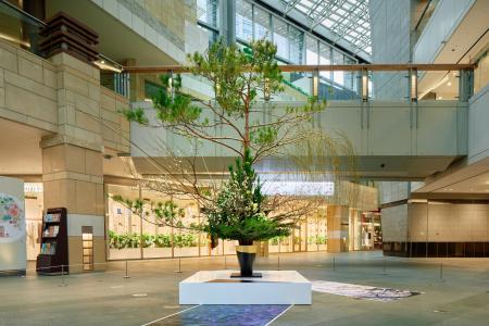 2026年新春を飾るいけばなと写真のインスタレーション