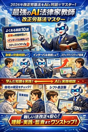 【2026年改正労働基準法に完全対応】2026年改正労基法