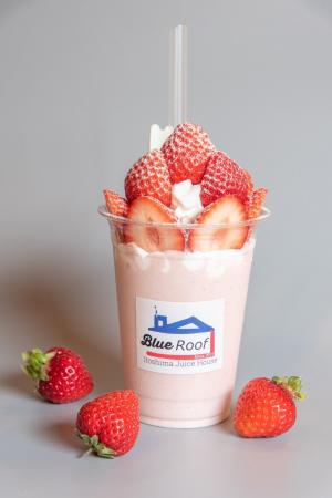 糸島産あまおうを贅沢に使用　『Amaou smoothie(あま