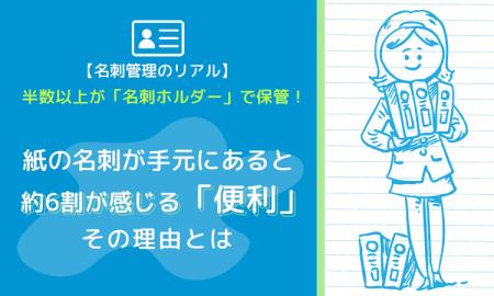 【名刺管理のリアル】半数以上が「名刺ホルダー」で保