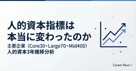 【人的資本3年分析】主要企業の男性育休は77.9%へ進展