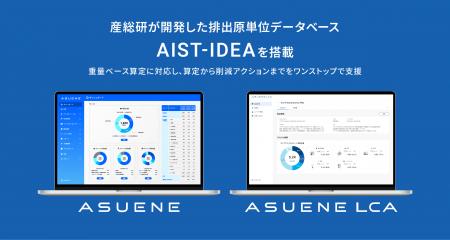 アスエネの「ASUENE」「ASUENE LCA」に、産総研が開発 アスエネの「ASUENE」「ASUENE LCA」に、産総研が開発