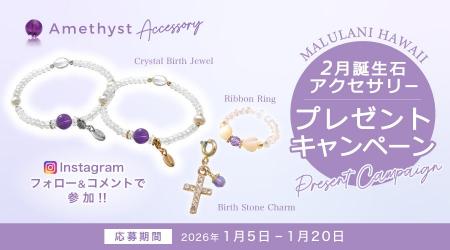 【1月限定】2月誕生石「アメジスト」アクセサリーが当