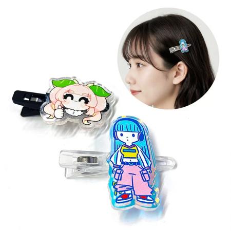 ME-Qのオリジナルアクリルカラーヘアクリップ制作サー