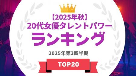 『タレントパワーランキング』が20代女優ランキングを