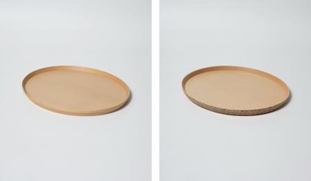 〈BUNACO × クラフトシップス〉「oval TRAY」に石目模