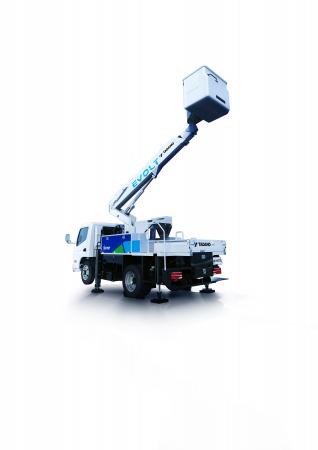 高所作業車AT-121TTEのフル電動化試験が完了