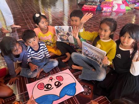 広島市立広島特別支援学校の生徒が制作した“福笑い”な