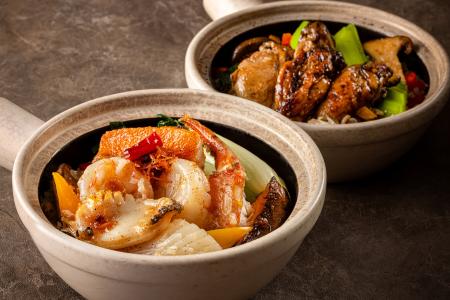 迎春のごちそうとして楽しむアツアツの香港式土鍋ご飯