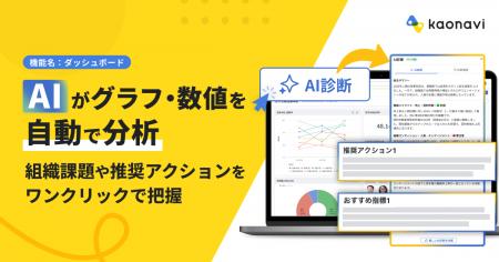 「カオナビ」のダッシュボードにAI診断機能を追加 ~ 「カオナビ」のダッシュボードにAI診断機能を追加 ~