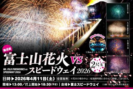 「富士山花火vsスピードウェイ2026」1月11日(日)10時