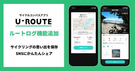 サイクルコンパスアプリ「U-ROUTE」、走行ルートの保