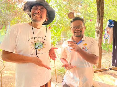 対馬市立西部中学校の“海プラ・シーグラス”キーホルダ