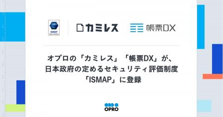 オプロの「カミレス」「帳票DX」が、日本政府の定める