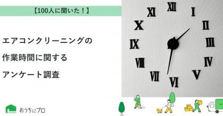 【おうちにプロ】エアコンクリーニングの作業時間に関