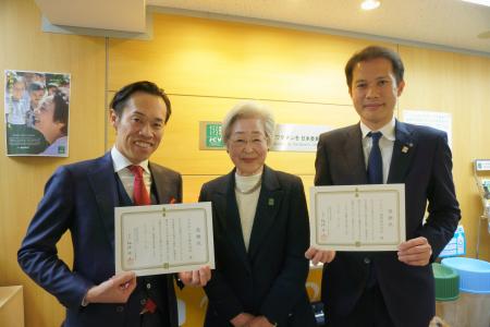 コスモヘルスとアビスパ福岡、ペットボトルキャップ回