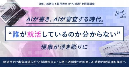【SHE、就活生と採用担当の“AI活用”を両面調査】AIが