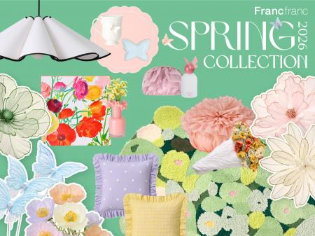 お花や蝶モチーフのフレグランス、食器、ポーチなどひ