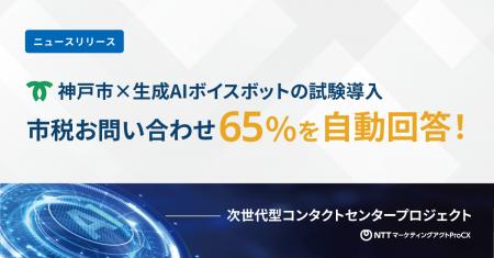 神戸市税の電話問い合わせ対応における生成AIを活用し