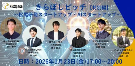 株式会社Elith、2026年1月23日（金）開催「きらぼしピ