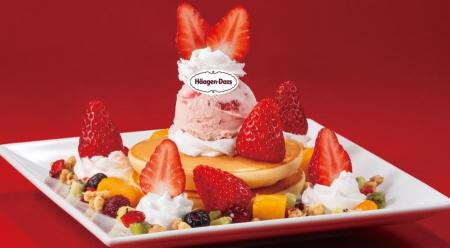 ハーゲンダッツ アイスクリームと国産生いちごを使用