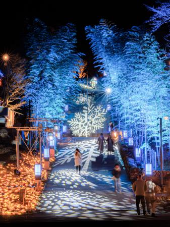 長門湯本温泉 冬の風物詩「音信川うたあかりV0l.8」を