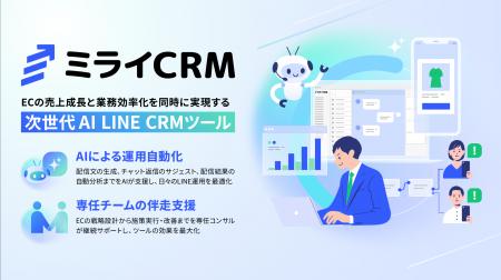 次世代AI LINE CRMツール「ミライCRM」正式リリース