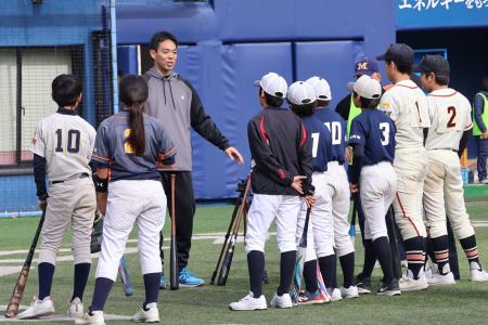 ザムスト、秋山翔吾選手による野球教室（横須賀市共催