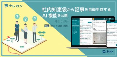 ナレッジ管理ツール「ナレカン」、社内知恵袋から記事