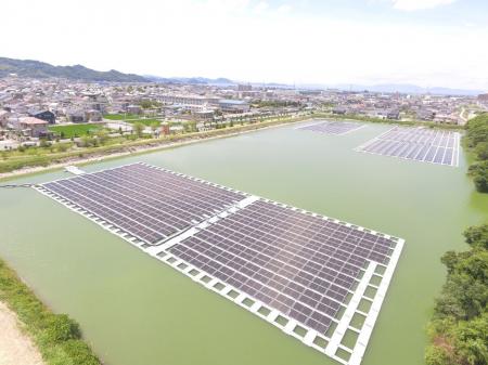 太陽グリーンエナジーが愛媛県に2カ所、新たな水上太