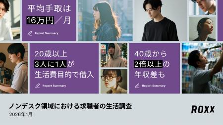 【ROXX】ノンデスク領域における求職者の生活調査