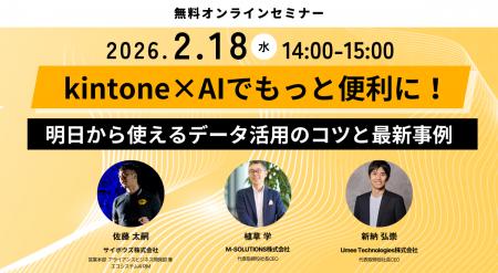 【3社共催】kintone内の「眠れるデータ」をAIで資産に