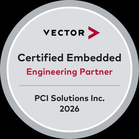 PCIソリューションズ、Vector Certified Embedded Eng