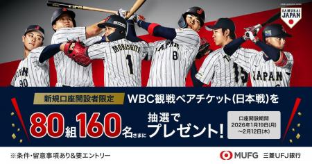 【三菱ＵＦＪ銀行】2026 WORLD BASEBALL CLASSIC(TM) 