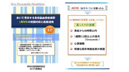 【GENOVA】急性脳血管症候群（ACVS）における多職種連
