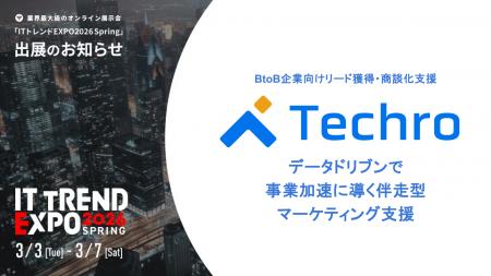 BtoB企業のリード獲得を支援するテクロ、業界最大級の