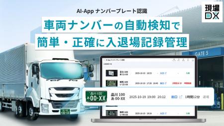セーフィー、「AI-App ナンバープレート認識」の提供