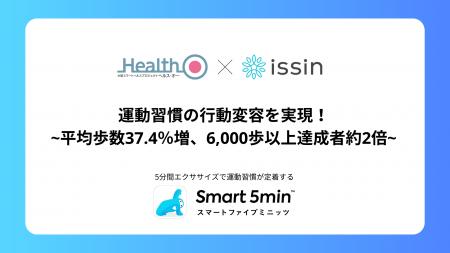 「Smart 5min」活用で運動習慣の行動変容を実現！平均