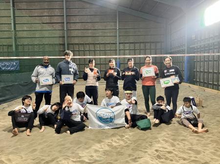 村上めぐみさんらによる『ビーチバレーボール教室』を