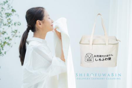 洗濯代行サービス「しろふわ便」で、女性の新規利用が 洗濯代行サービス「しろふわ便」で、女性の新規利用が