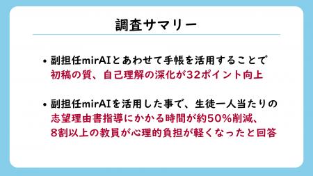 進路指導の効率化と質向上の答えは『記録の蓄積×AI』