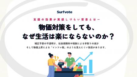 【投票開始】物価対策はしているのに、なぜ生活は楽に