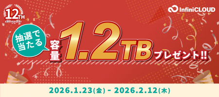 1.2TBのクラウドストレージが12年分当たる！国産クラ
