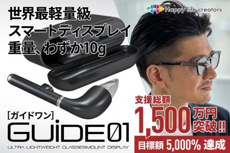 世界最小・最軽量級スマートディスプレイ「GUIDE01」